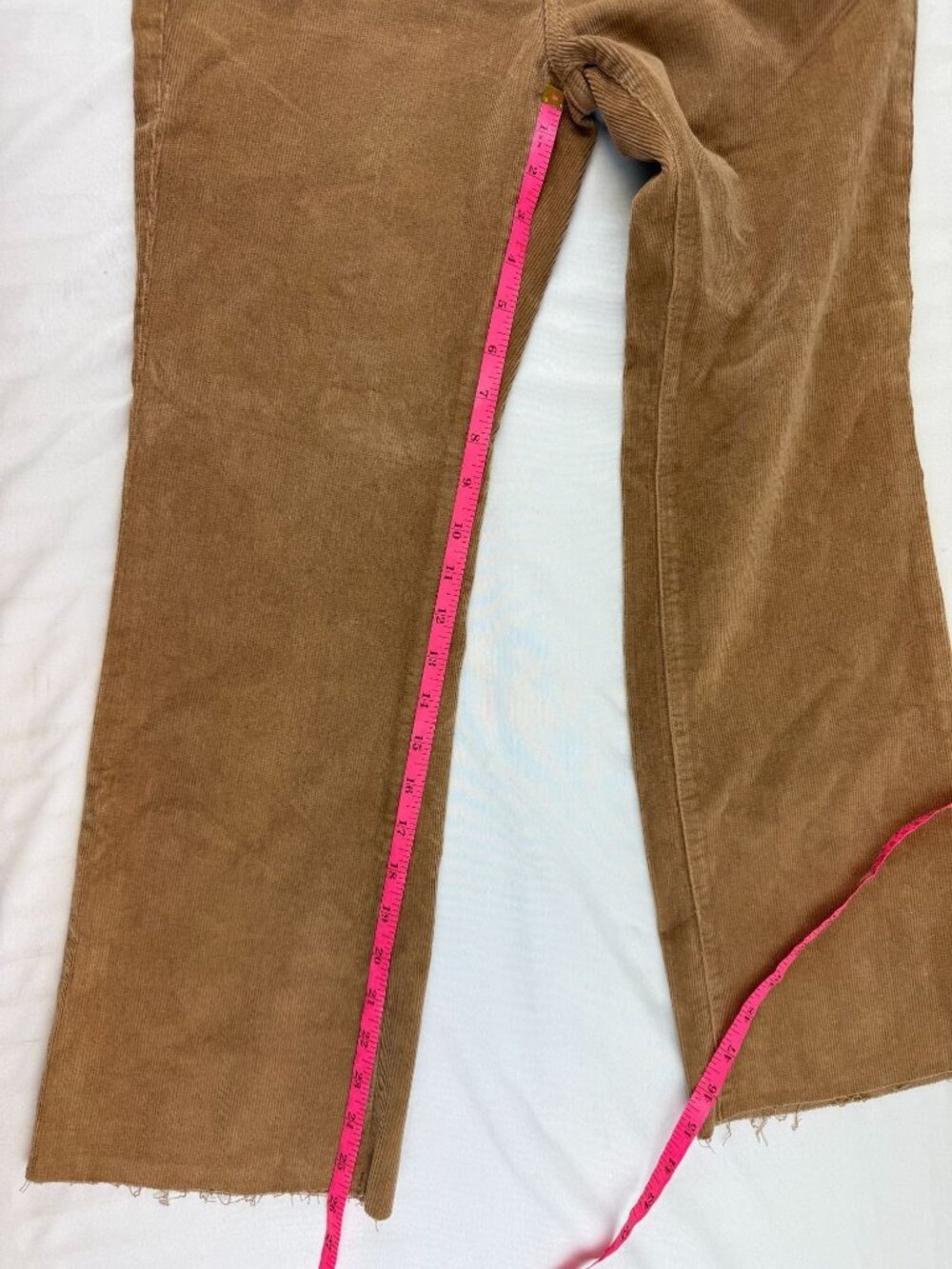 NWT DL1961 Bridget Corduroy Boot High Rise cropped Instasculpt Size 28 Teddy Tau - Picture 14 of 15